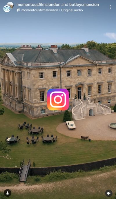 botleys_mansion_social_short_wedding_film_instagram